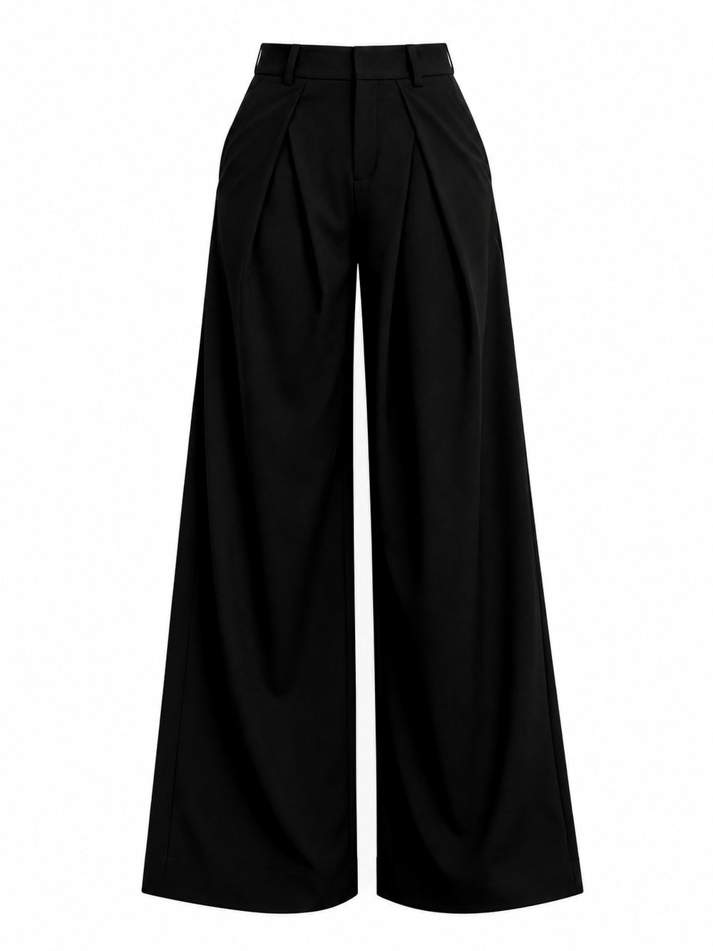 Sculpt Wide-Leg Trouser - Jet Black