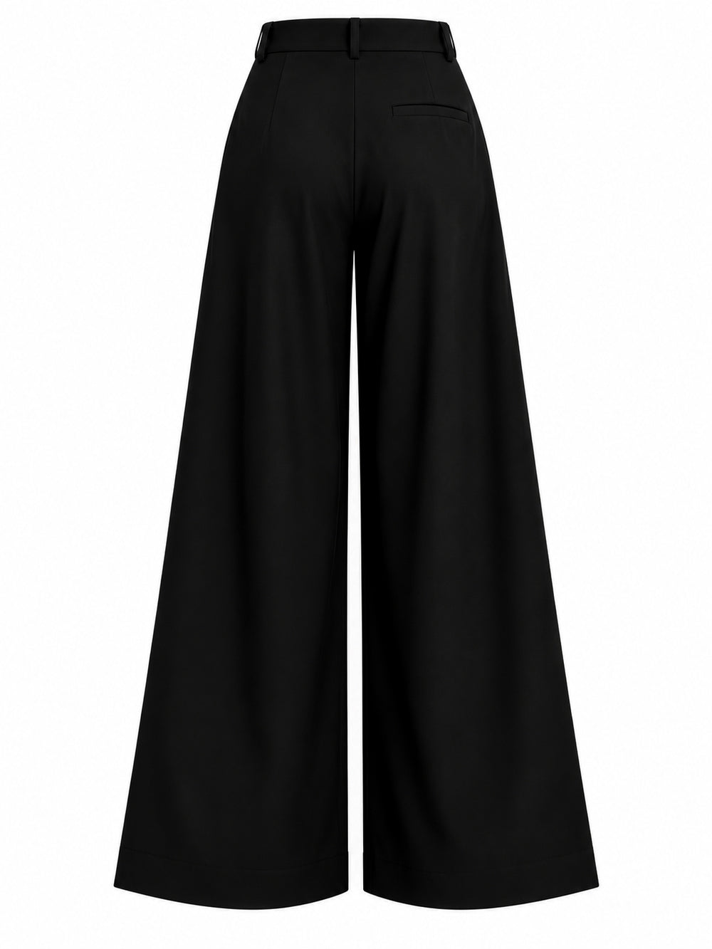 Sculpt Wide-Leg Trouser - Jet Black