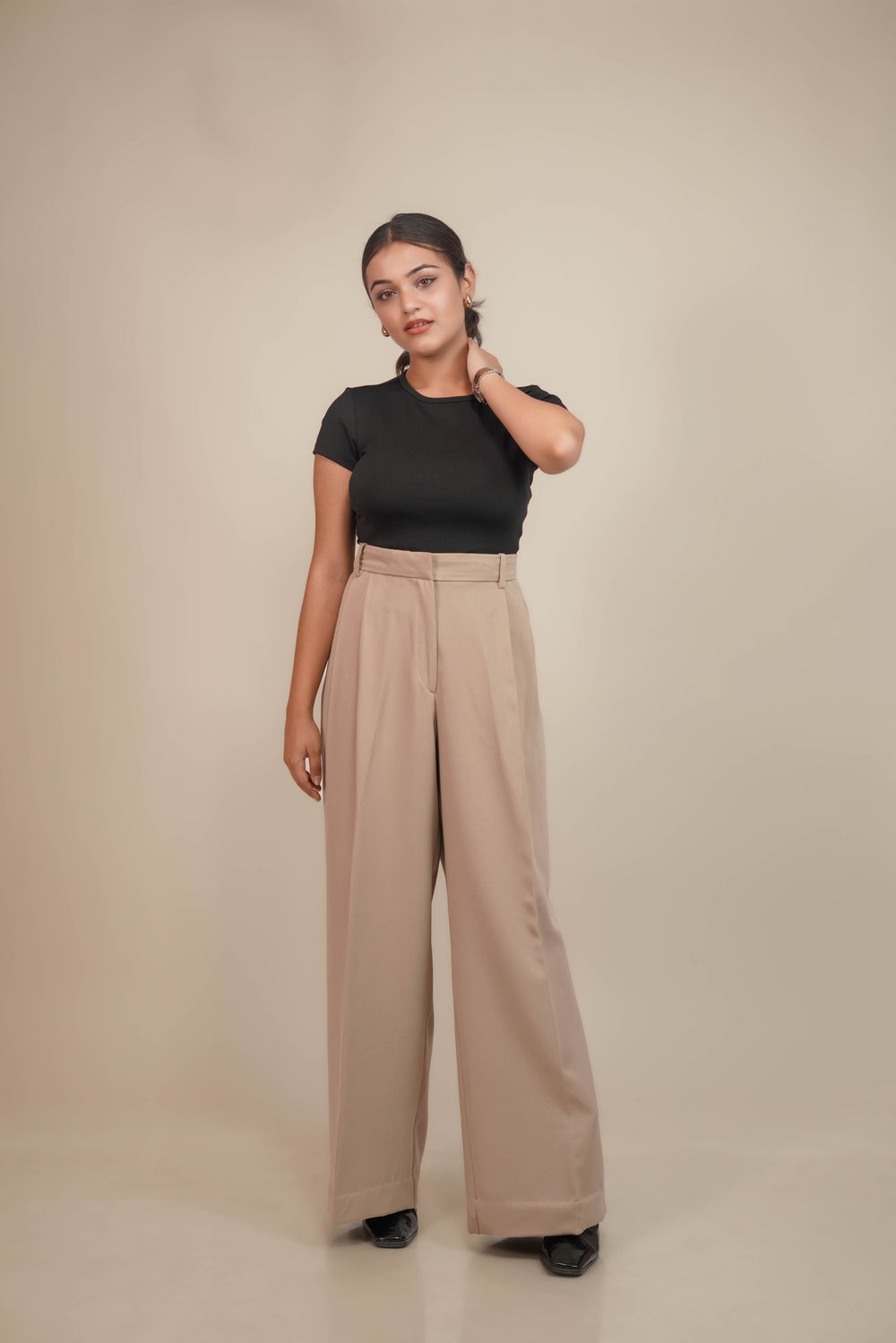 camel beige only trouser