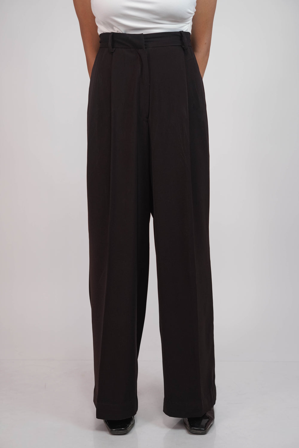 deep plum only trouser
