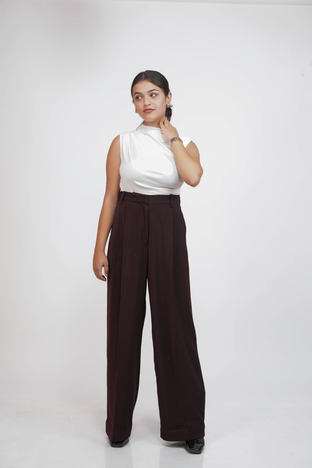 rich maroon only trouser