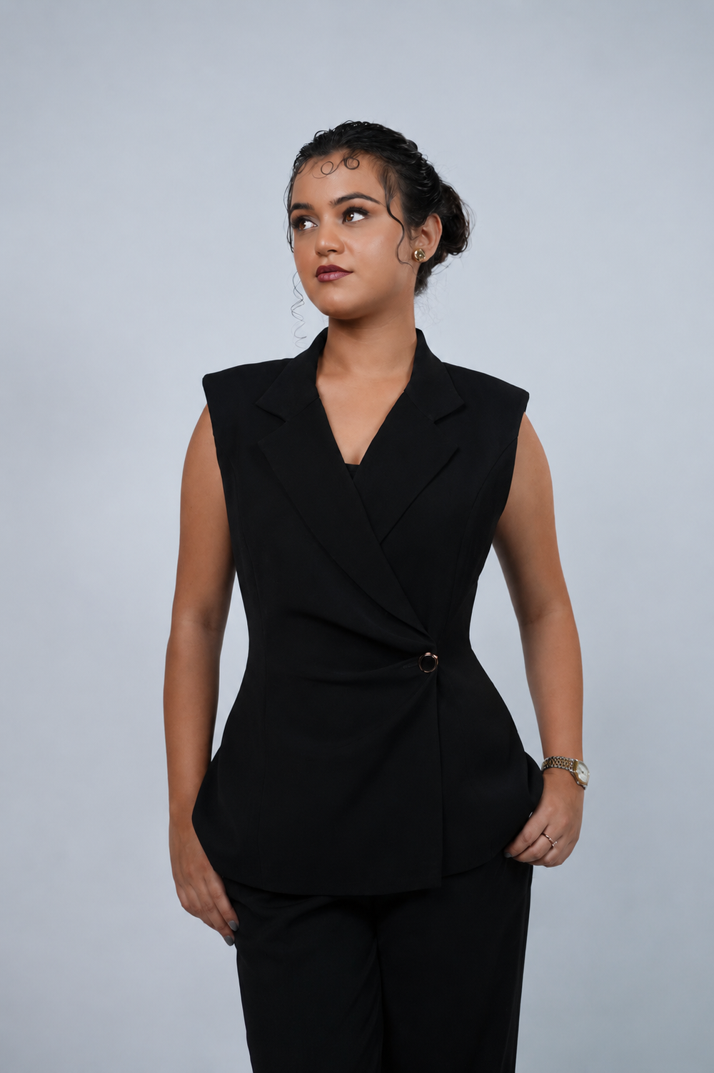 Signature Wrap Vest - Jet Black
