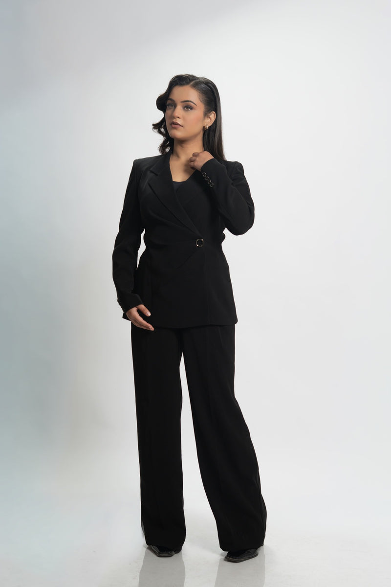 Signature Wrap Blazer Set