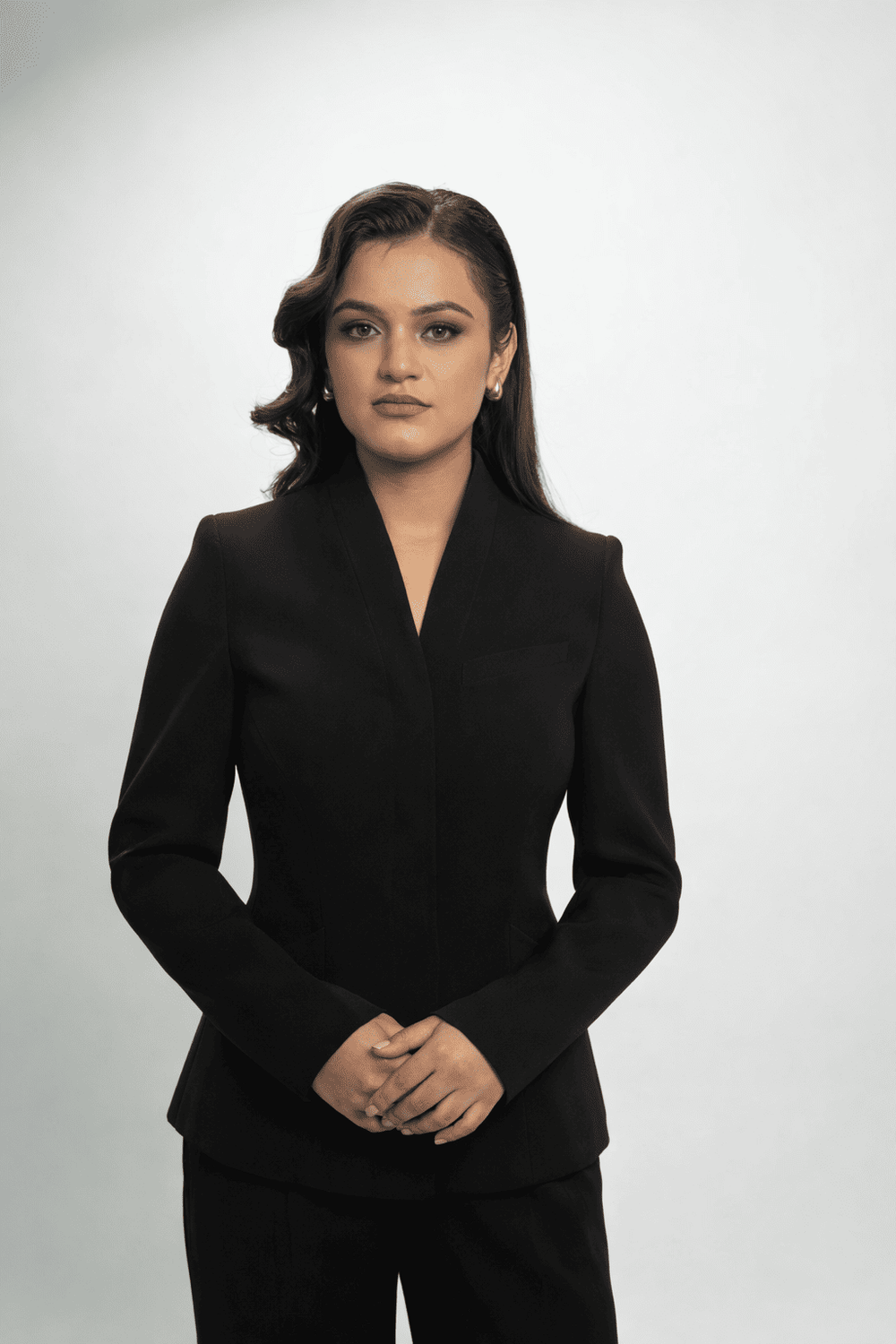 Classic Sculpted Blazer - Jet Black