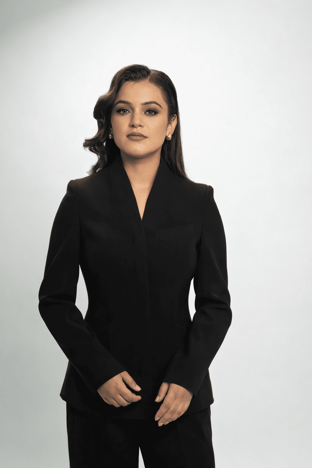 Classic Sculpted Blazer - Jet Black