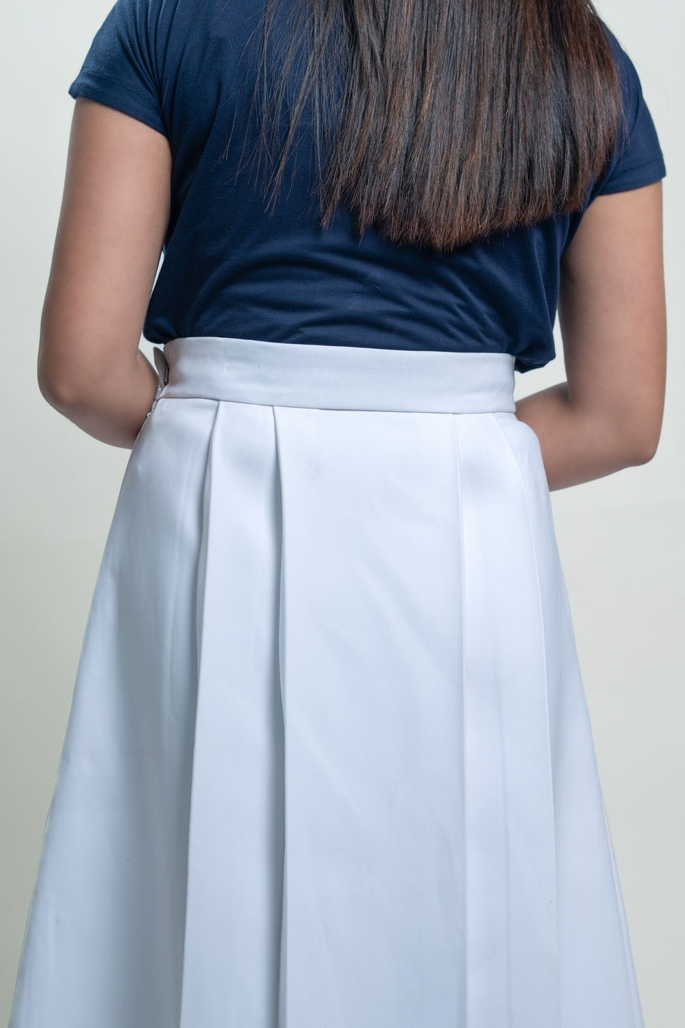 Classic Pleat Midi Skirt