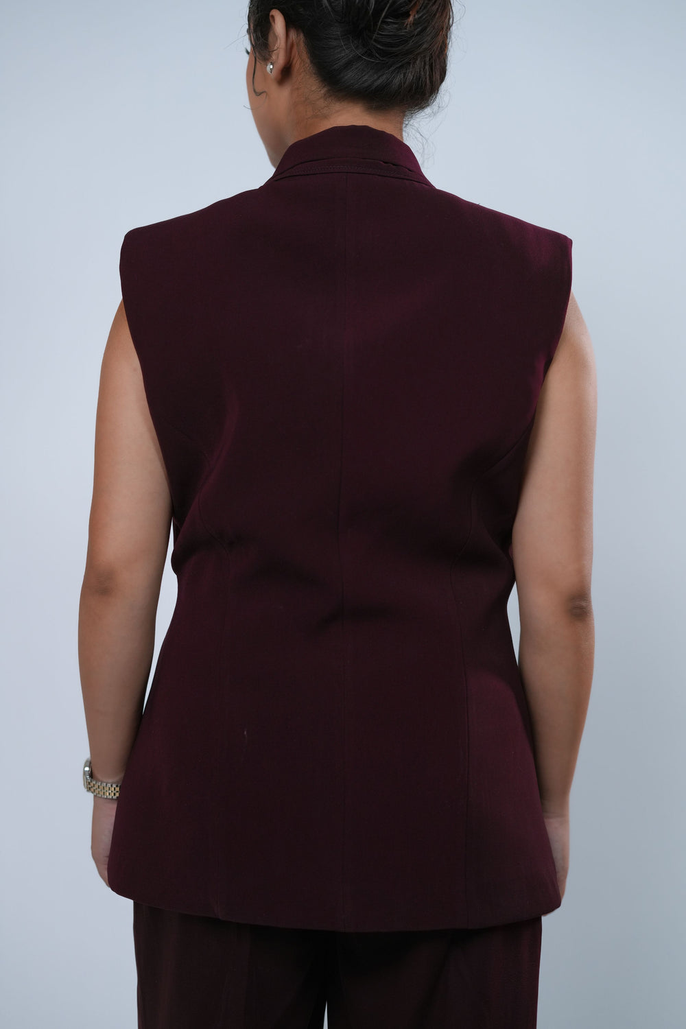 Signature Wrap Vest - Rich Maroon