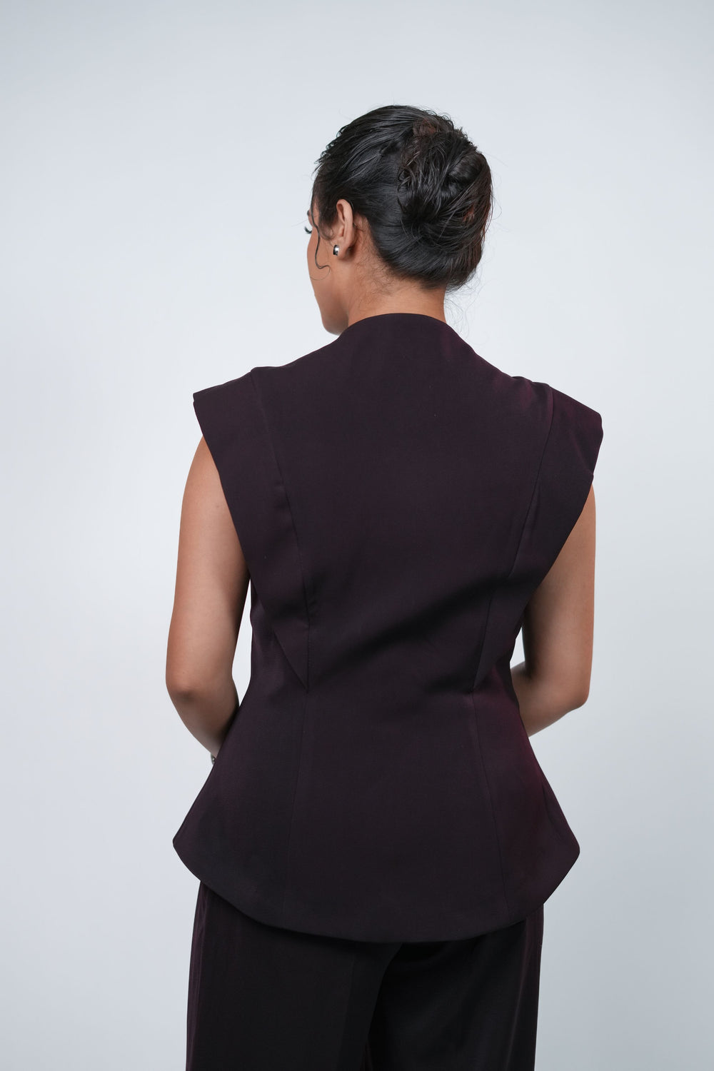 Frame Vest - Deep Plum